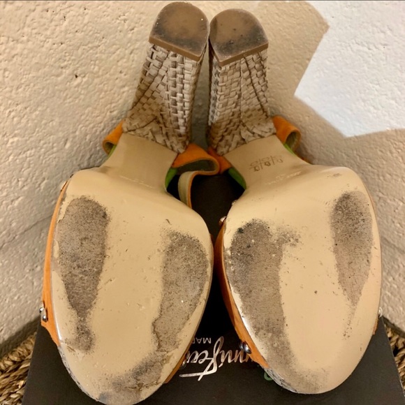 🔥Price ⬇️🔥Gianni Ferrante Suede Platform Sandals - Picture 4 of 11